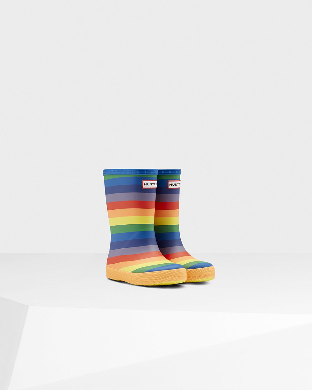 Kids Hunter Original First Classic Rainbow | Rain Boots Multicolor | NZ-31745-ZBUN